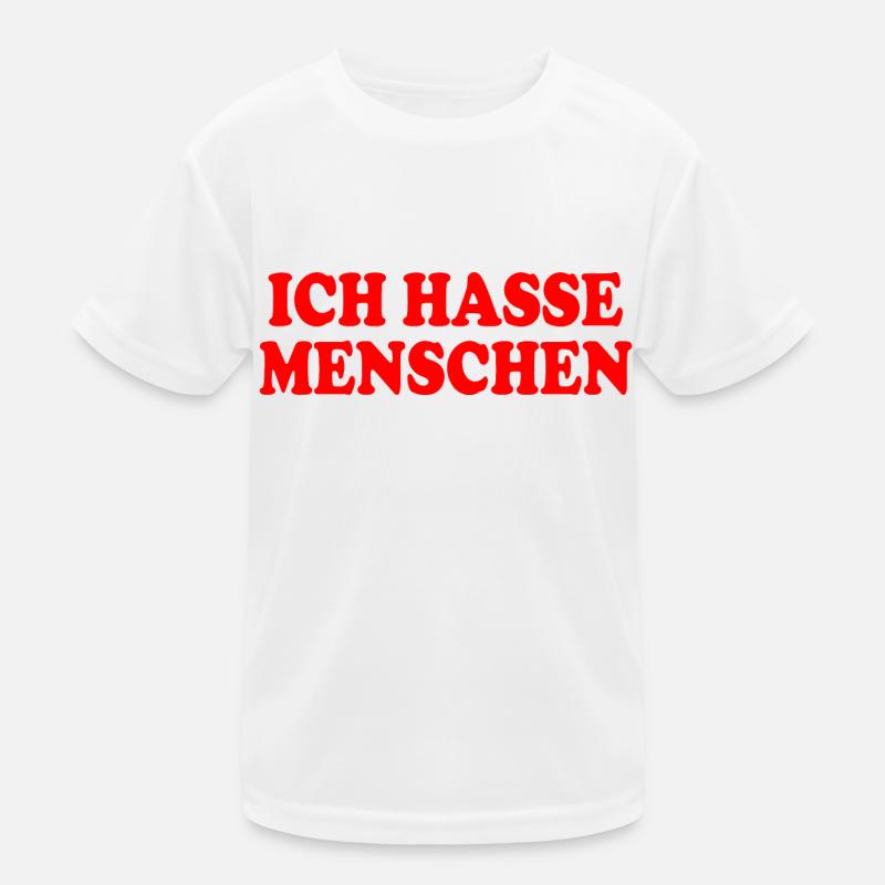 Ich hasse menschen Kinder Funktions-T-Shirt