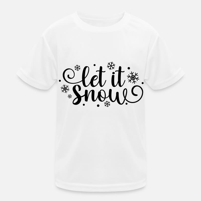Let it Snow – Winter Snowflake Kinder Funktions-T-Shirt