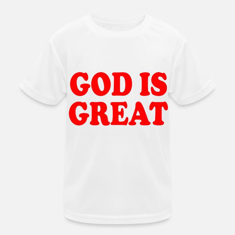 god is great Kinder Funktions-T-Shirt
