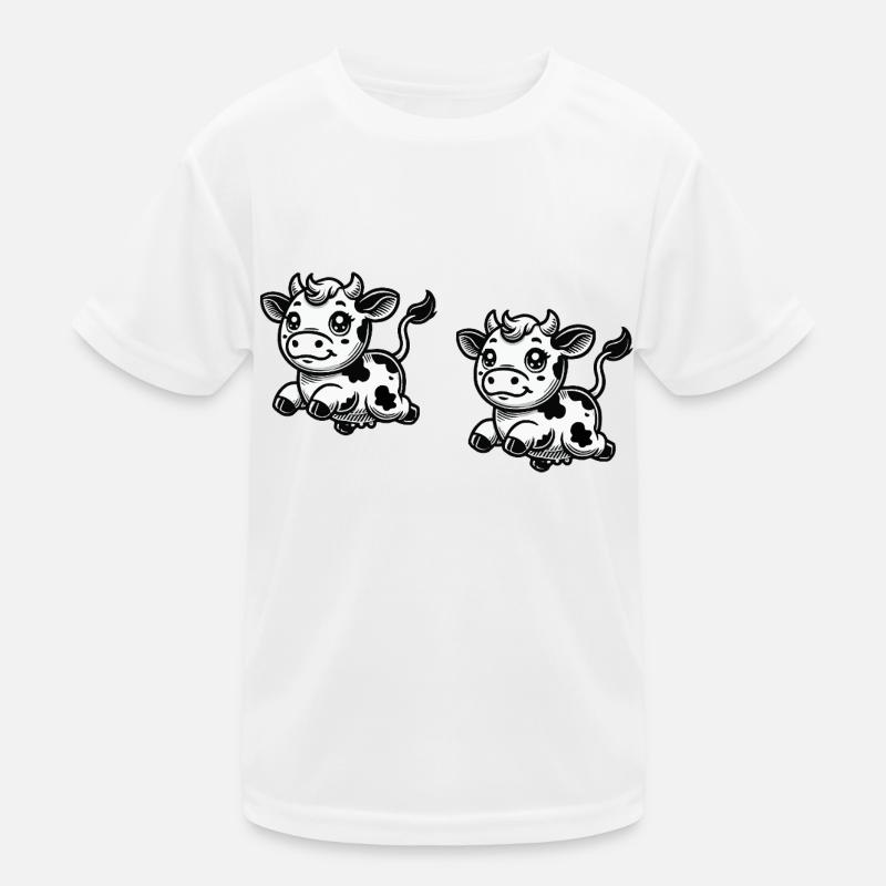 Cow Comic Kids Functional T-Shirt