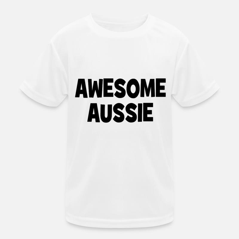 Awesome Aussie - Austrlia - Australien Down Under Kinder Funktions-T-Shirt