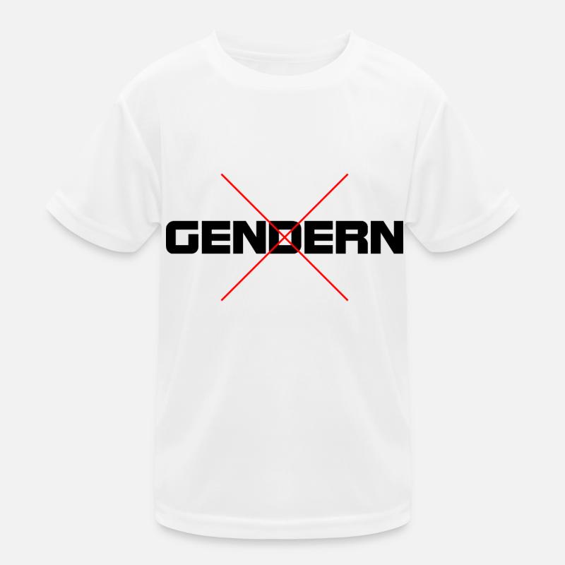 Gegen das Gendern Kinder Funktions-T-Shirt