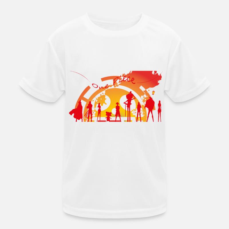 One PIece Red Logo - Kids Functional T-Shirt - white
