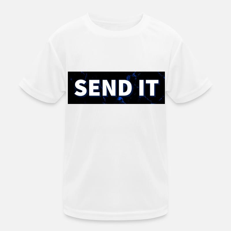 SEND IT box logo Kids Functional T-Shirt