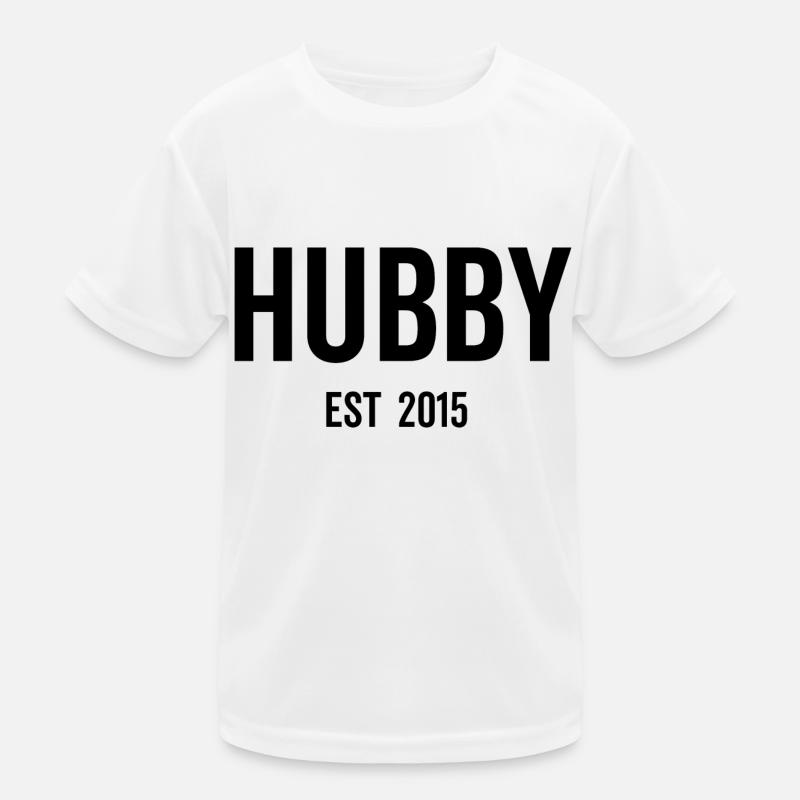Hubby Est 2015 Kids Functional T-Shirt