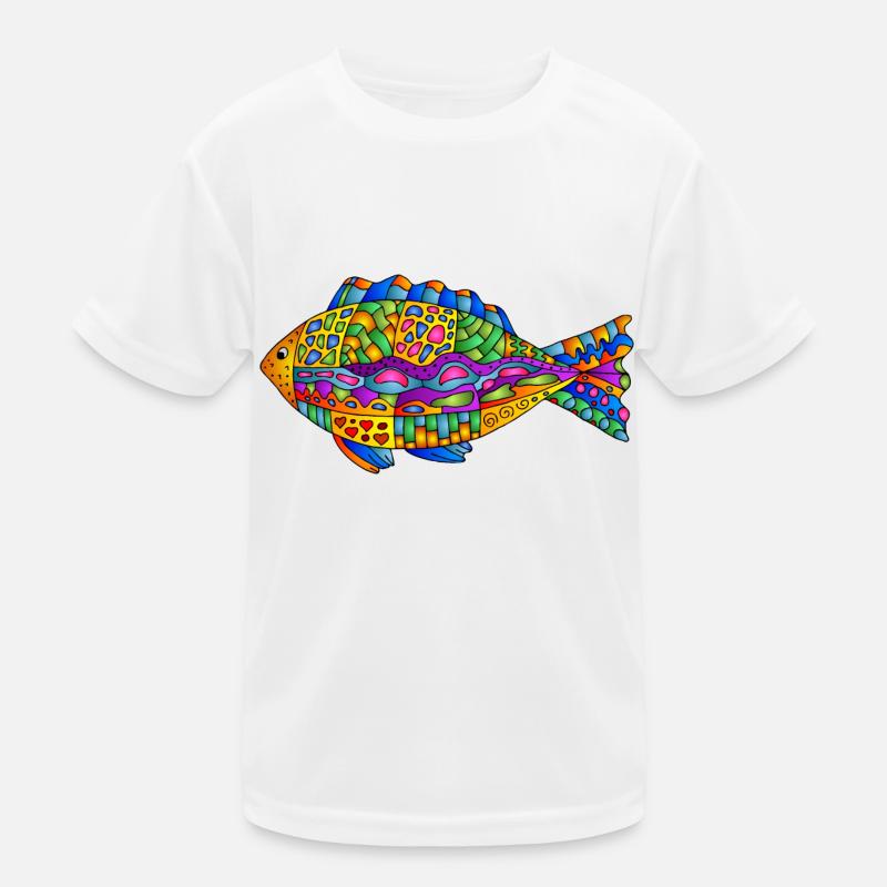 Fisch Kinder Funktions-T-Shirt