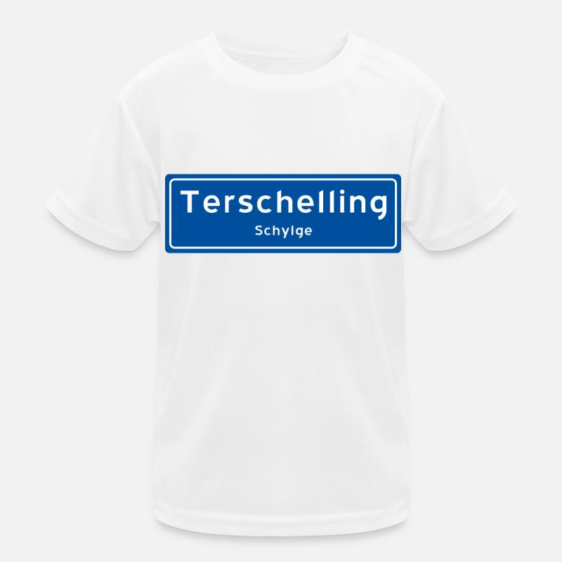Terschelling Ortsschild Kinder Funktions-T-Shirt