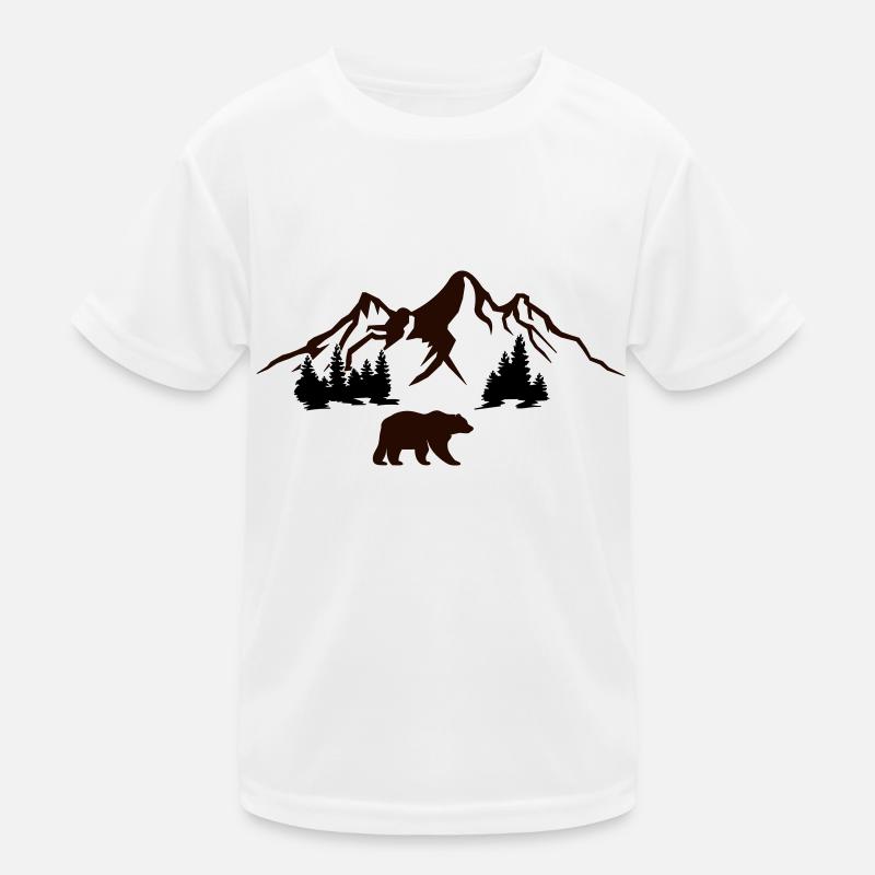 bär berge natur Kinder Funktions-T-Shirt