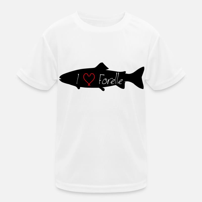 I love trout black Kids Functional T-Shirt
