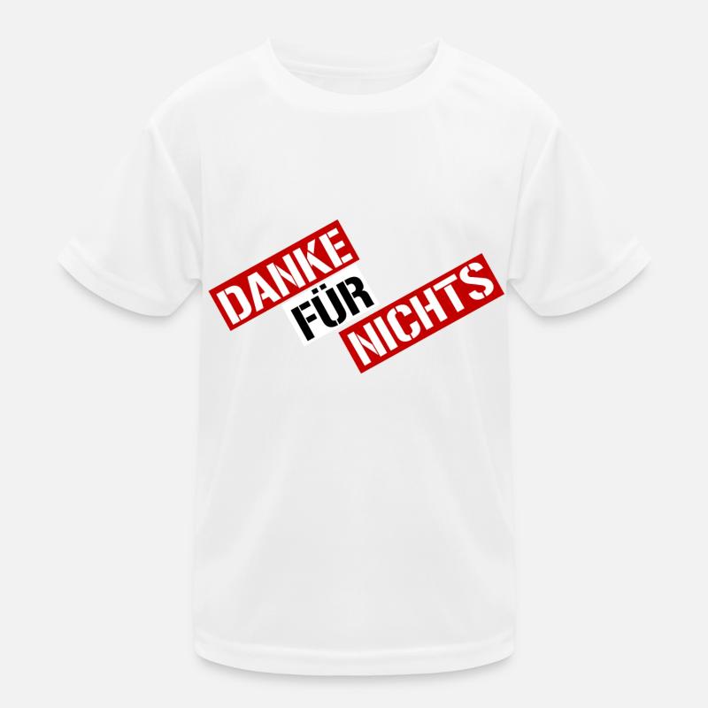 danke Kinder Funktions-T-Shirt