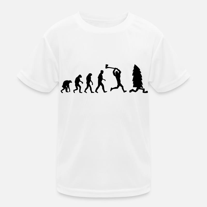 lumberjack evolution fun Kids Functional T-Shirt