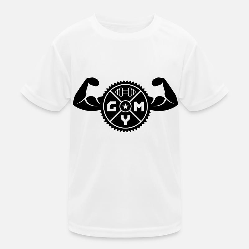Gym Abzeichen 02 Kinder Funktions-T-Shirt