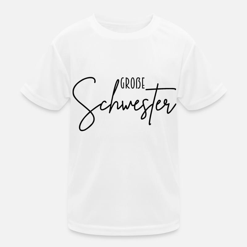 große Schwester Kinder Funktions-T-Shirt