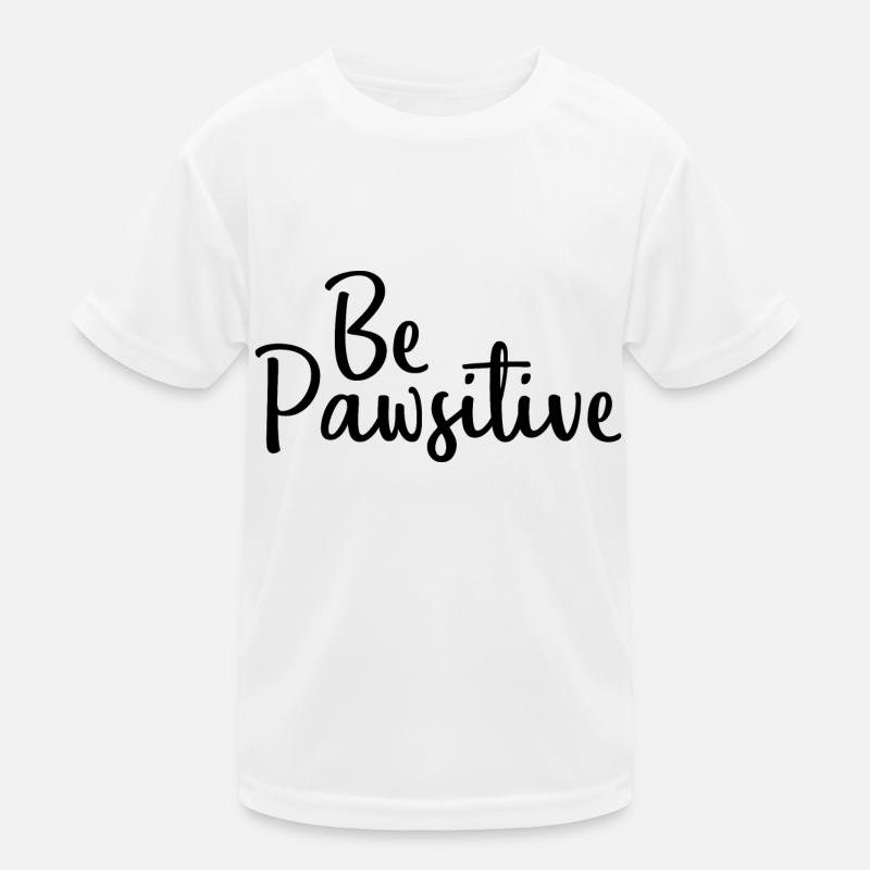 Be Pawsitive Kinder Funktions-T-Shirt