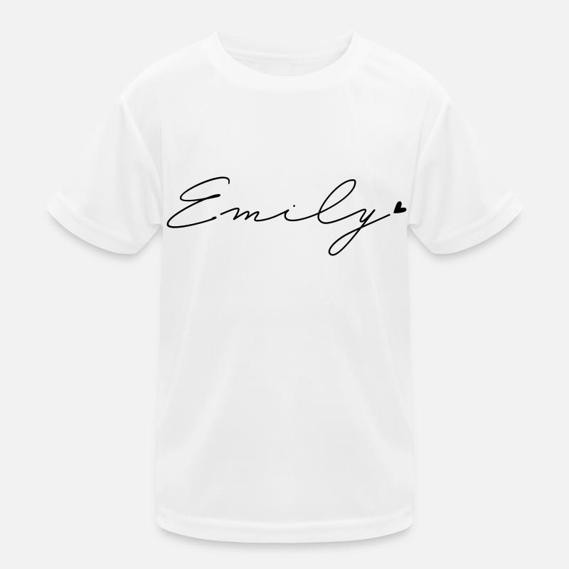 Nom Emily T-shirt sport Enfant