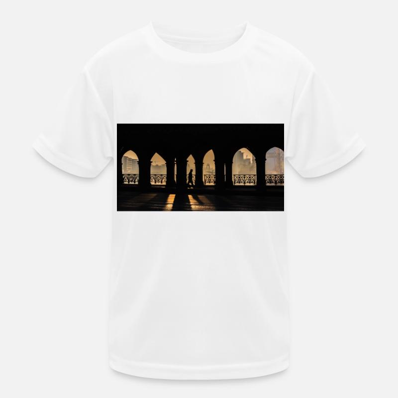 A man on his way to work - Kids Functional T-Shirt - white