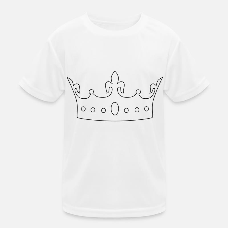 Crown 2 - Kids Functional T-Shirt - white