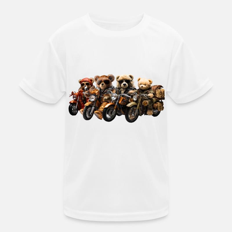 Motorcycling, freedom on two wheels Kids Functional T-Shirt