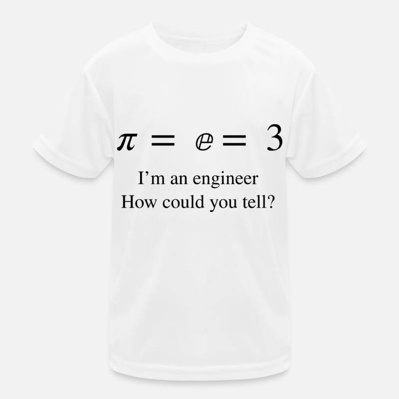 pi est égal à e #engineering T-shirt sport Enfant