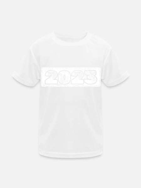 Year 2023 - Kids Functional T-Shirt - white - Front