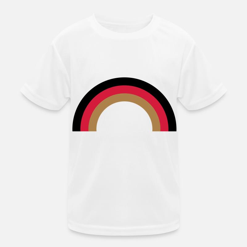 regenbogen_deutsch Kinder Funktions-T-Shirt