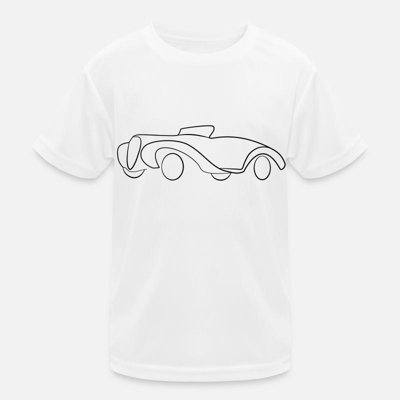 Oldtimer Cabrio Hot Rod Tribal Kinder Funktions-T-Shirt
