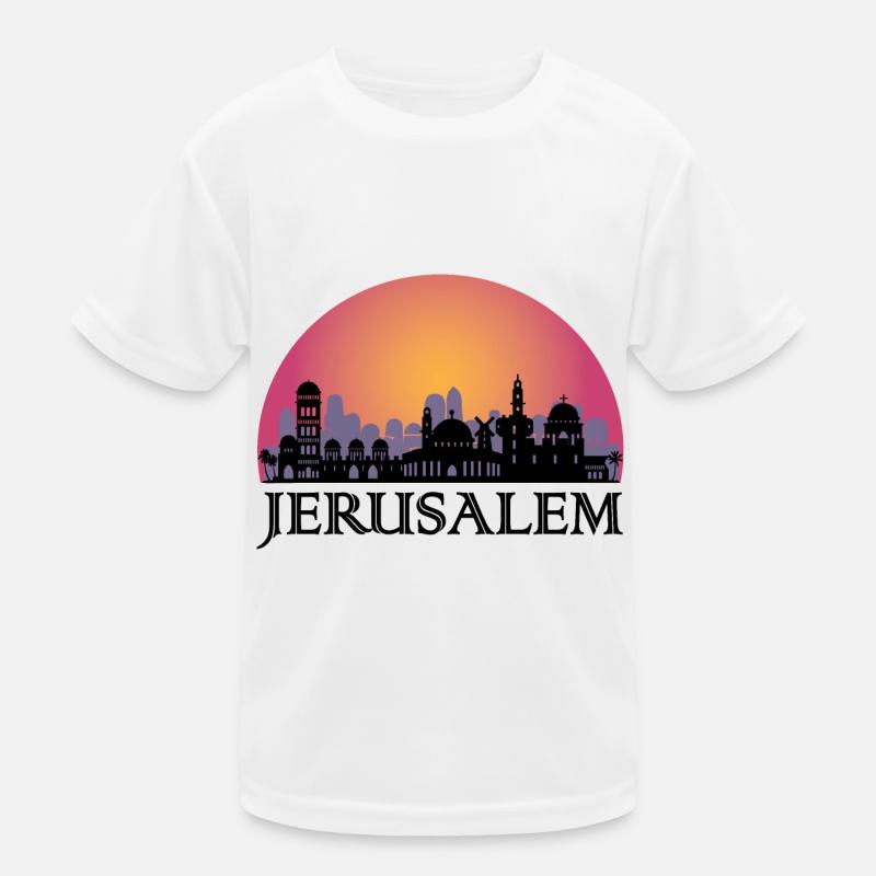 Jerusalem Skyline - Israël Voyage T-shirt sport Enfant