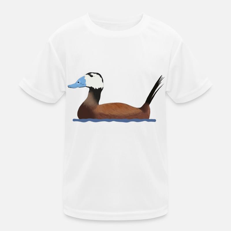 White-headed duck Kids Functional T-Shirt