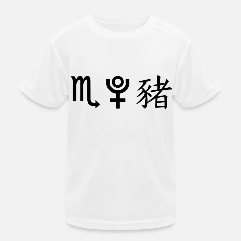 Scorpio Pluto Pig Kids Functional T-Shirt