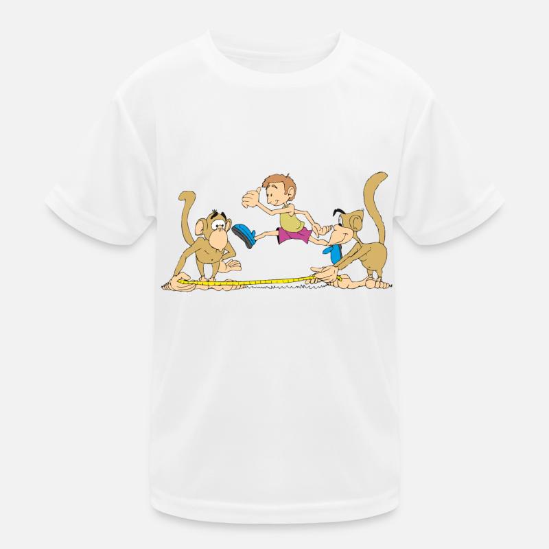 Singes dans la compétition athlétique T-shirt sport Enfant