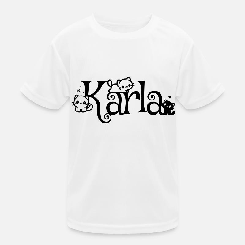 Karla Name First name Kitten name Kids Functional T-Shirt