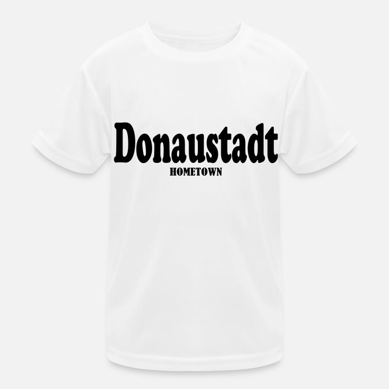 Donaustadt Hometown - Kinder Funktions-T-Shirt - Weiß