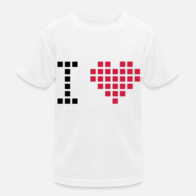 i love pixel Kinder Funktions-T-Shirt