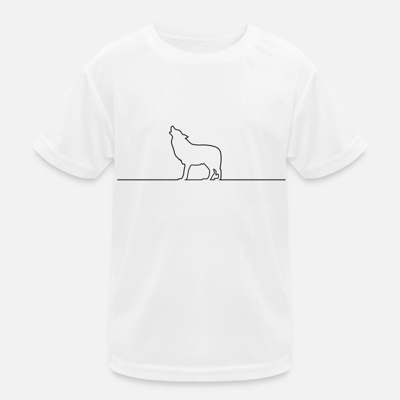 wolf design Kinder Funktions-T-Shirt