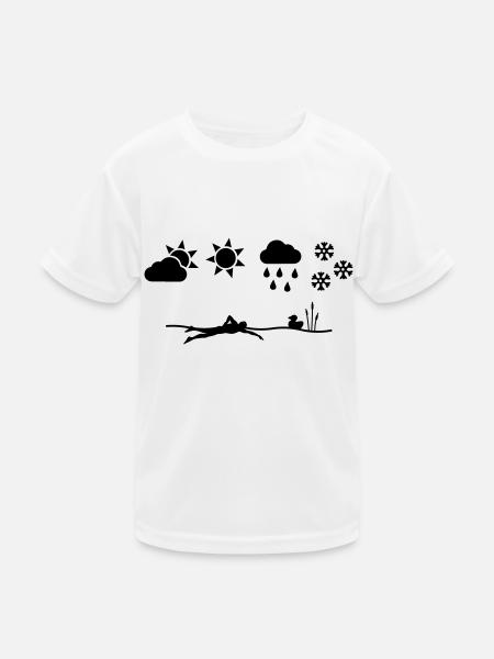 Open water swimmer all year long - Kids Functional T-Shirt - white
