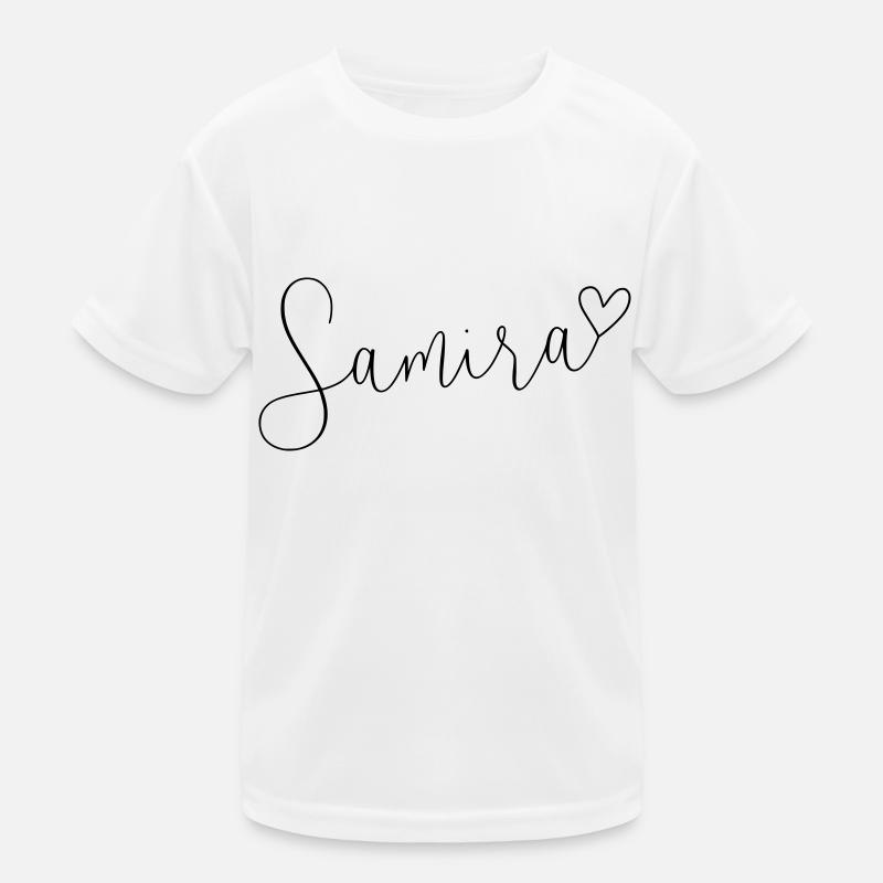 Samira Surname First Name Name Day Kids Functional T-Shirt