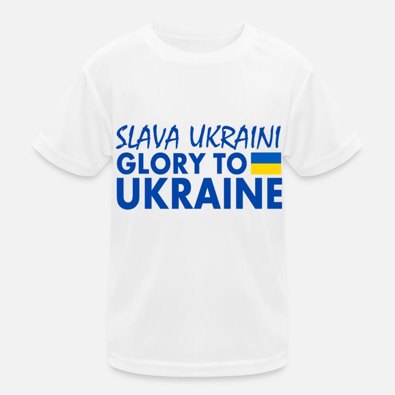 Slava ukraini Kids Functional T-Shirt