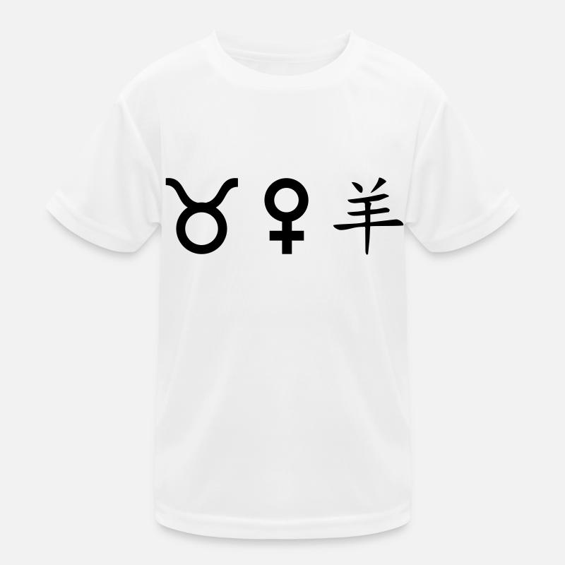 Taurus Venus Sheep Kids Functional T-Shirt