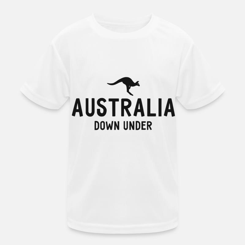 Australia - Down Under - Australia - Kangaroo Kids Functional T-Shirt