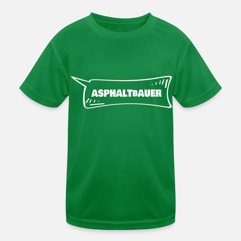 Le finisseur d’asphalte comme bulle de dialogue T-shirt sport Enfant