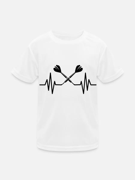 Darts logo - Kids Functional T-Shirt - white - Front