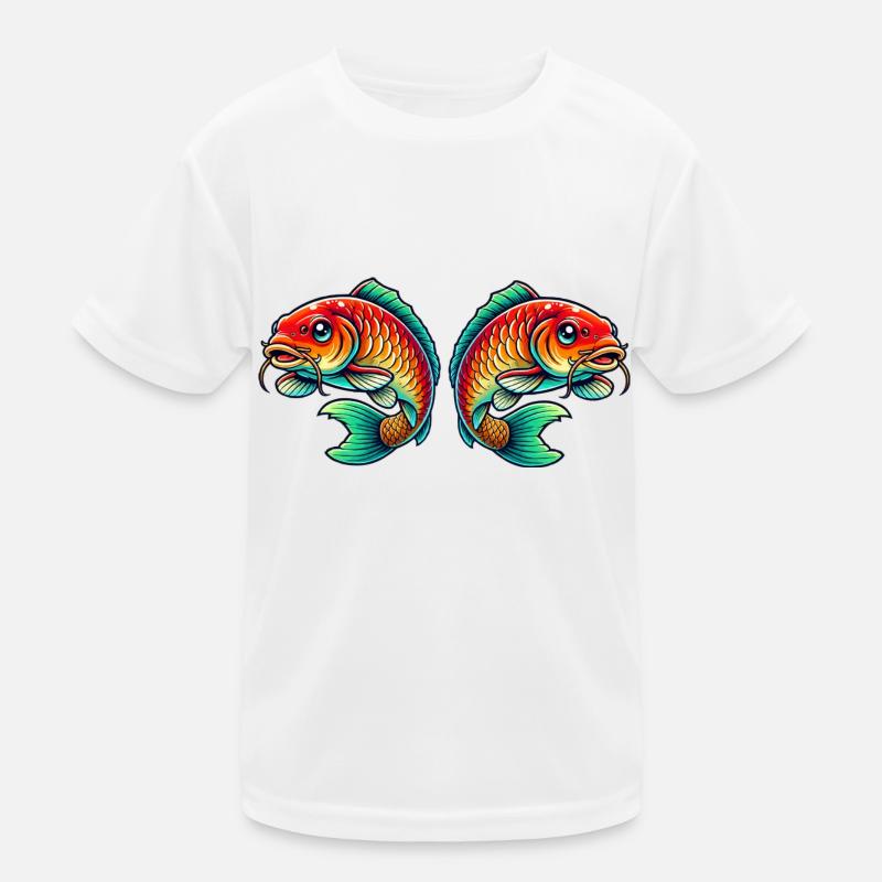 Fisch Karpfen Kinder Funktions-T-Shirt