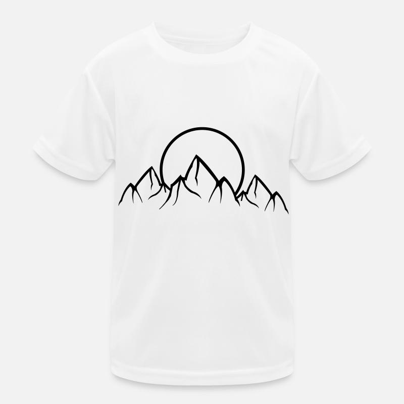 Mountains Nature Kids Functional T-Shirt