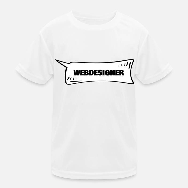 Concepteur Web de bulles de dialogue T-shirt sport Enfant