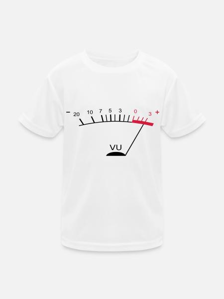 vu meter ii DE - Kinder Funktions-T-Shirt - Weiß