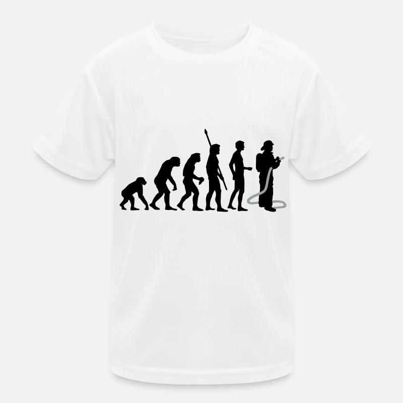 evolution_feuerwehr_b_2c - Kids Functional T-Shirt - white