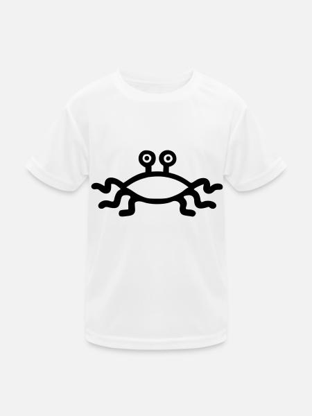 Flying Spaghetti Monster - Kinder Funktions-T-Shirt - Weiß