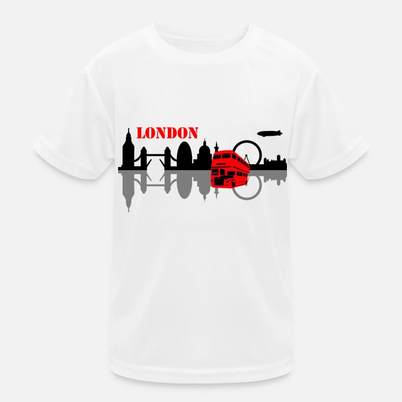 london skyline - Kids Functional T-Shirt - white