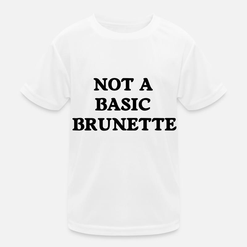not a basic brunette Kids Functional T-Shirt