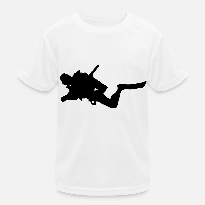 Taucher Tauchen Kinder Funktions-T-Shirt